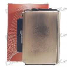 2-in-1 Cigarette Case with Butane Jet Torch Lighter (Holds 10)