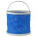 Portable Folding Water Bucket for Car Washing / Camping / Fishing - Blue + White Portable Folding Water Bucket for Car Washing / Camping / Fishing - Blue + White