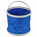 Portable Folding Water Bucket for Car Washing / Camping / Fishing - Blue + White Portable Folding Water Bucket for Car Washing / Camping / Fishing - Blue + White