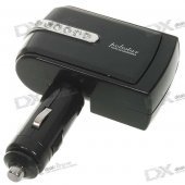 2-Socket Tiltable Car Cigarette Power Splitter (DC 12V)