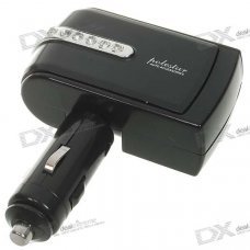 2-Socket Tiltable Car Cigarette Power Splitter (DC 12V)