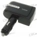 2-Socket Tiltable Car Cigarette Power Splitter (DC 12V)