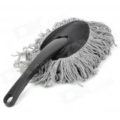 CY668 Mini Car Cleaning Dusting Brush w/ Grip Handle - Black + Grey