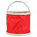 GD776 Foldable Thicken Canvas Bucket for Fishing / Camping / Boating + More - Red + White (9L) GD776 Foldable Thicken Canvas Bucket for Fishing / Camping / Boating + More - Red + White (9L)