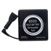 2-in-1 8000mAh External Battery for PSP 1000/2000 (Black)
