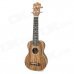 Adeline Handheld 21" 4-String Ukulele Guitar w/ Bag - Brown + Wood Color Adeline Handheld 21" 4-String Ukulele Guitar w/ Bag - Brown + Wood Color
