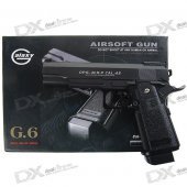G.6 Mini 6mm Caliber Aluminum Alloy Airsoft Pistol BB Gun Toy