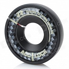 Universal Carbon Fiber Car Keyhole Decoration Ring for Volkswagen Series - Black + Silver Universal Carbon Fiber Car Keyhole Decoration Ring for Volkswagen Series - Black + Silver