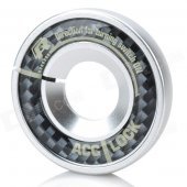 Universal Carbon Fiber Car Keyhole Decoration Ring for Volkswagen Series - Silver + Black