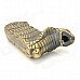 Stylish Python Shape Yellow Flame Butane Gas Lighter - Bronze