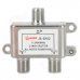 JS-SP02 2-Way SATV / CATV Splitter - Silver