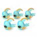 Cute Fish Display Model Toy Set - Blue + Yellow + Black (5 PCS)