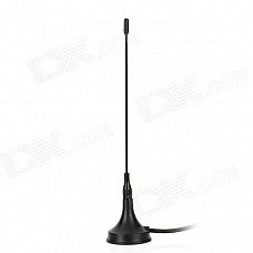 5dbi Digital / Analogue Signal Enhanced Antenna Female Cable for DVB-T TV Coaxial - Black (150cm)