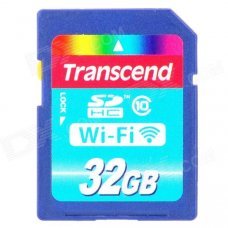 Transcend Wi-Fi SD SDHC Memory Card - Deep Blue (32GB / Class 10) Transcend Wi-Fi SD SDHC Memory Card - Deep Blue (32GB / Class 10)