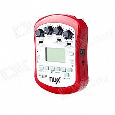 NUX PG-2 1.5" LCD Portable Guitar Effect - Red (2 x LR6) NUX PG-2 1.5" LCD Portable Guitar Effect - Red (2 x LR6)
