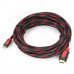 V1.4 HDMI Male to Mini HDMI Male Connection - Red + Black (5M) V1.4 HDMI Male to Mini HDMI Male Connection - Red + Black (5M)