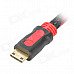 V1.4 HDMI Male to Mini HDMI Male Connection - Red + Black (5M) V1.4 HDMI Male to Mini HDMI Male Connection - Red + Black (5M)