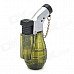 1300 Centigrade Windproof Blue Butane Jet Torch Lighter w / Keychain - Green