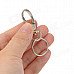 20896 Zinc Alloy Keychain w/ Rings - Silver (5 PCS)