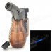 1300 Centigrade Windproof Blue Butane Jet Torch Lighter w / Keychain - Tan