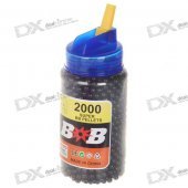 6mm BB Black Plastic Bullets (2000-Pack)