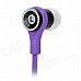 SMZ-601 Stylish Stereo In-Ear Flat Earphones - Purple + Black (3.5mm Plug / 112cm) SMZ-601 Stylish Stereo In-Ear Flat Earphones - Purple + Black (3.5mm Plug / 112cm)