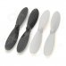 Hubsan H107-A02 Replacement Blades for X4 H107 Quadcopter - Black + White (4 PCS) Hubsan H107-A02 Replacement Blades for X4 H107 Quadcopter - Black + White (4 PCS)