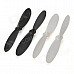 Hubsan H107-A02 Replacement Blades for X4 H107 Quadcopter - Black + White (4 PCS) Hubsan H107-A02 Replacement Blades for X4 H107 Quadcopter - Black + White (4 PCS)