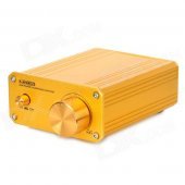 Aluminum 2-Channel Digital Audio Power Amplifier for Car / Home / Computer + More - Golden