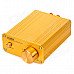 Aluminum 2-Channel Digital Audio Power Amplifier for Car / Home / Computer + More - Golden Aluminum 2-Channel Digital Audio Power Amplifier for Car / Home / Computer + More - Golden