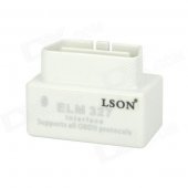 LSON ELM327 Car OBD II Diagnostic Scanner Tool - White