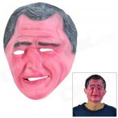 George W. Bush Style Emulsion Makeup Face Mask - Black + Pink