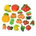 R6844 Cute Fruit + Vegetables Style Plastic Fridge Magnet Stickers - Multicolored (18 PCS)