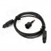 Digital Square Optical Fiber Audio Cable w/ Round Adapter - Black (1m) Digital Square Optical Fiber Audio Cable w/ Round Adapter - Black (1m)