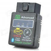 LSON ELM327 Super Mini Bluetooth OBD2 Auto Car Diagnostic Scan Tool - Black (DC 12V)