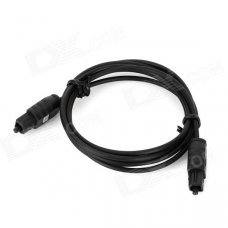 Digital Square Optical Fiber Male to Male Audio Cable - Black (1m) Digital Square Optical Fiber Male to Male Audio Cable - Black (1m)