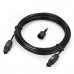 Digital Square Optical Fiber Audio Cable w/ Round Adapter - Black (3m) Digital Square Optical Fiber Audio Cable w/ Round Adapter - Black (3m)