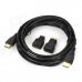 HDMI Male to Male HD Audio Video Connection Cable w/ Micro + Mini HDMI Adapter - Black (5m) HDMI Male to Male HD Audio Video Connection Cable w/ Micro + Mini HDMI Adapter - Black (5m)
