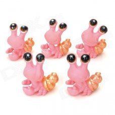 Cute PVC Snail Decoration Toys - Pink + Black (5 PCS) Cute PVC Snail Decoration Toys - Pink + Black (5 PCS)