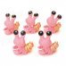Cute PVC Snail Decoration Toys - Pink + Black (5 PCS) Cute PVC Snail Decoration Toys - Pink + Black (5 PCS)