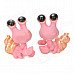 Cute PVC Snail Decoration Toys - Pink + Black (5 PCS) Cute PVC Snail Decoration Toys - Pink + Black (5 PCS)