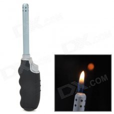 D01 Fashionable Copper Aluminum Alloy Butane Yellow Flame Lighter - Black + Silver D01 Fashionable Copper Aluminum Alloy Butane Yellow Flame Lighter - Black + Silver