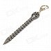 Cartoon Style Zinc Alloy Ghost Head Rod Keychain - Bright Black Cartoon Style Zinc Alloy Ghost Head Rod Keychain - Bright Black