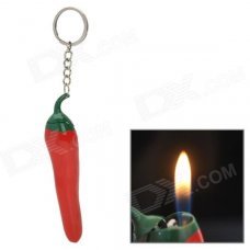 Unique Hot Pepper Style Zinc Alloy Butane Yellow Flame Jet Lighter - Red Unique Hot Pepper Style Zinc Alloy Butane Yellow Flame Jet Lighter - Red