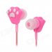 Cute Cat's Claw Style Fashion In-Ear Earphones - Pink (3.5mm Plug / 115cm) Cute Cat's Claw Style Fashion In-Ear Earphones - Pink (3.5mm Plug / 115cm)