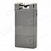 Crystal Green Flame Windproof Butane Jet Lighter - Gray Black
