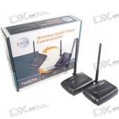 BADA 2.4GHz 2.5W 6-CH Stereo Wireless Audio/Video AV Transmitter & Receiver Kit (100V~240V AC)