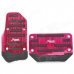 XB374 Car Auto Shift Brake / Accelerator Aluminum Alloy Non-Slip Pedal - Purple Red + Black XB374 Car Auto Shift Brake / Accelerator Aluminum Alloy Non-Slip Pedal - Purple Red + Black