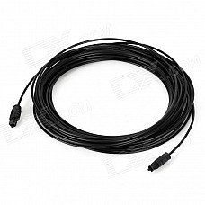Digital Audio Optical Fiber Toslink Male to Male Cable - Black (10 Meters) Digital Audio Optical Fiber Toslink Male to Male Cable - Black (10 Meters)