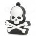 Skeleton Style Rubber + Aluminum Alloy USB 2.0 Flash Drive - Black + White (4GB) Skeleton Style Rubber + Aluminum Alloy USB 2.0 Flash Drive - Black + White (4GB)
